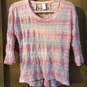 Lightweight knit 3/4 sleeve sweater